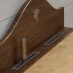 Billot de boucher traditionnel finition chêne rustique