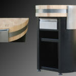 Billot le Plot Inox laqué noir