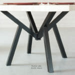 K-Table en bois de bout et acier